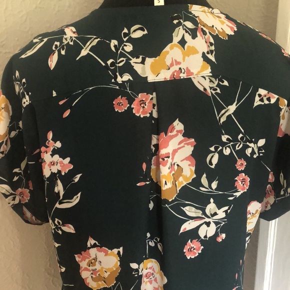 Ladies Maurices Green Floral T-Shirt Blouse - Size Small - Picture 6 of 7